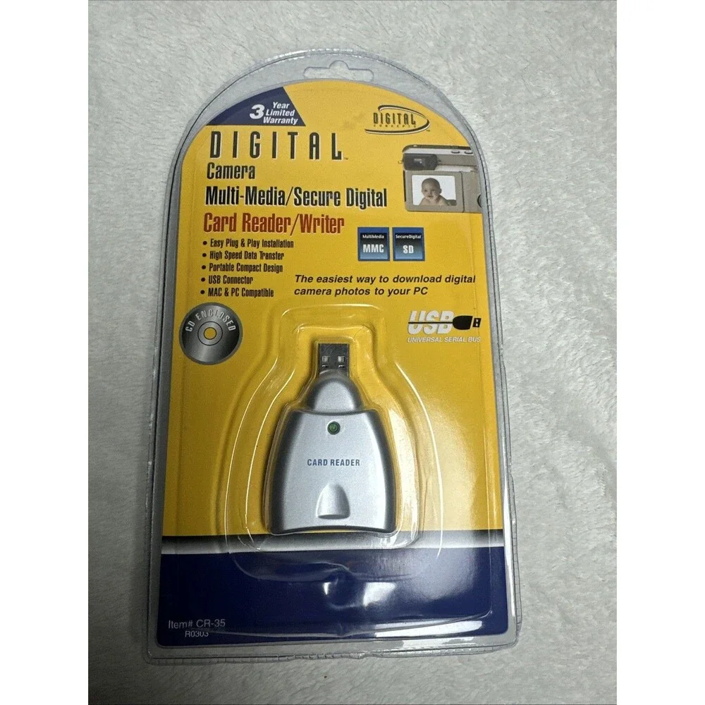 Digital Camera Multi Media Card Reader Writer Digital Concepts CR-35 new